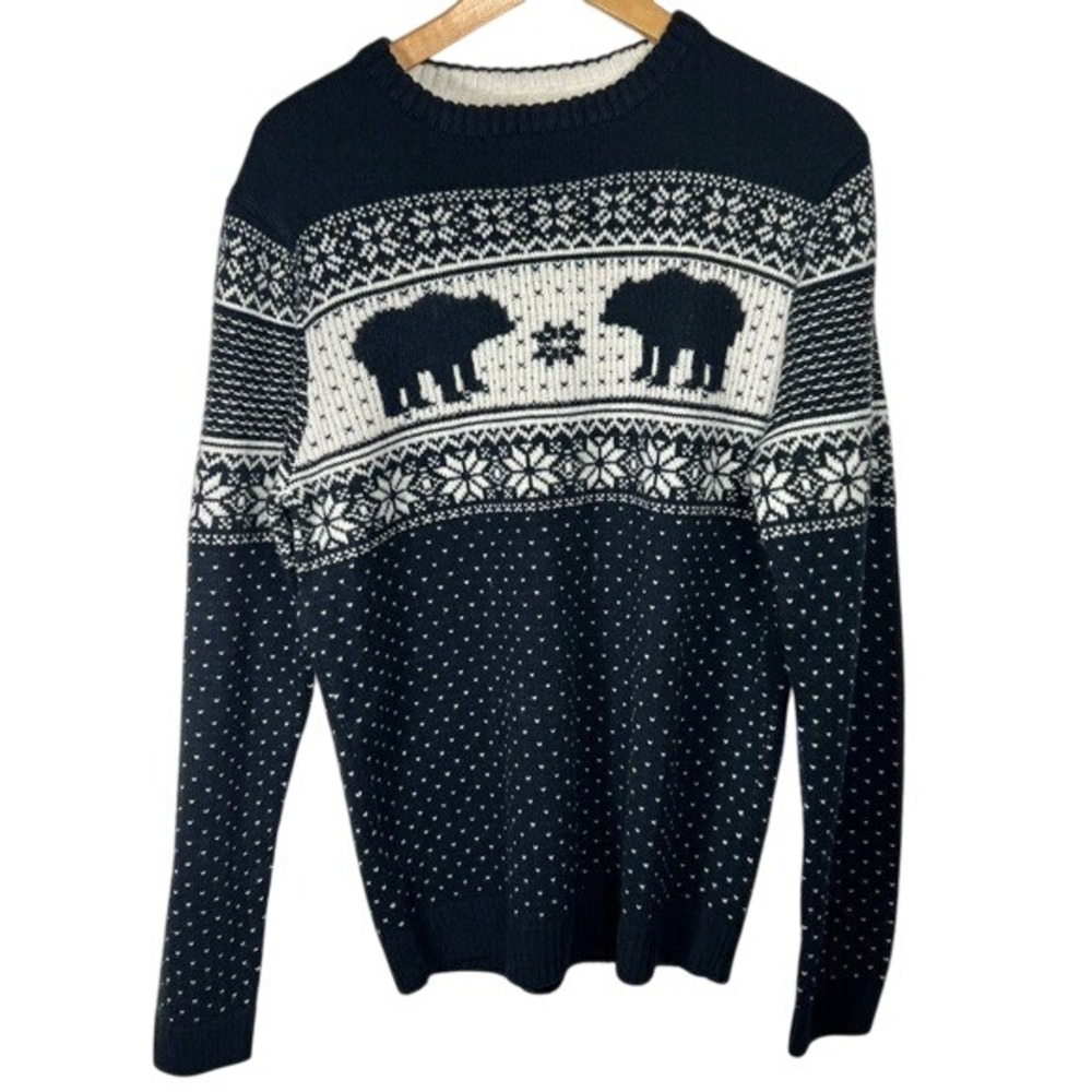 Allen Oliver Blue Knitted Sweater Size‎ Small